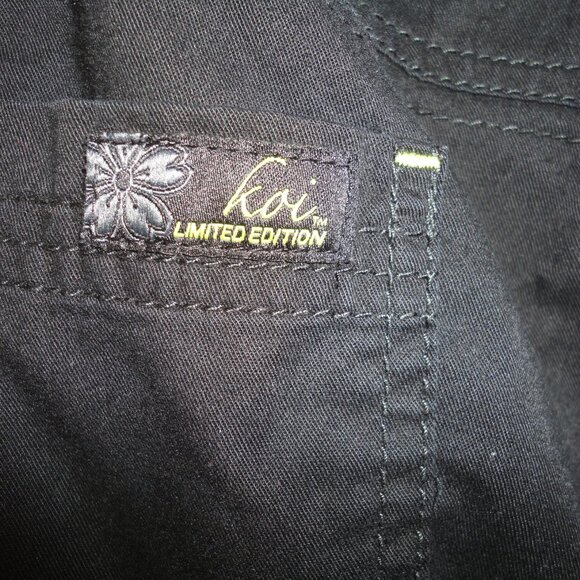 KOI scrub top/bottom/pants/black/S/butterfly motif/limited edition - Picture 11 of 16